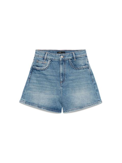 maje denim shorts