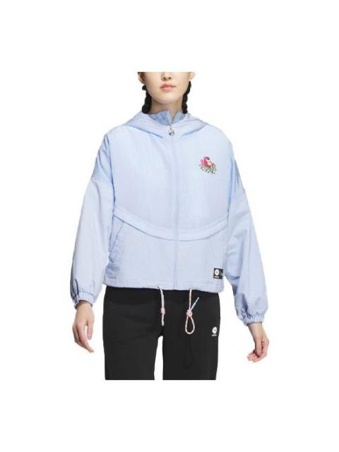 (WMNS) adidas Neo x Lotso Windbreaker Jacket 'Blue' IP4016