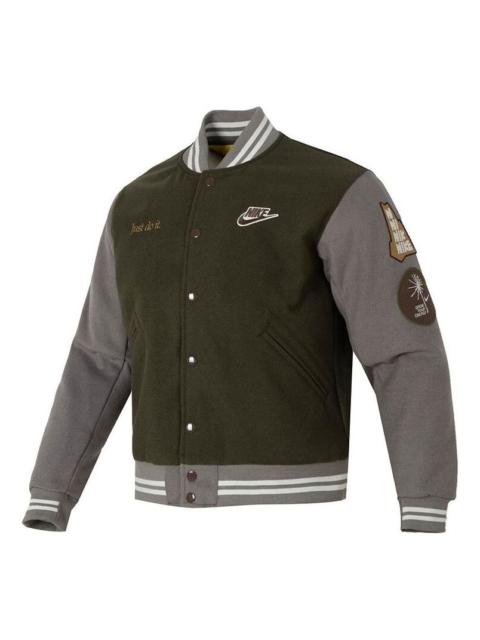 Nike Nike Outdoor Varsity Jacket 'Olive Green' FV4026-325