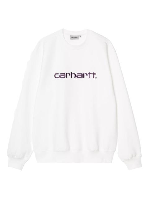 Carhartt logo-detail crew-neck sweatshirt