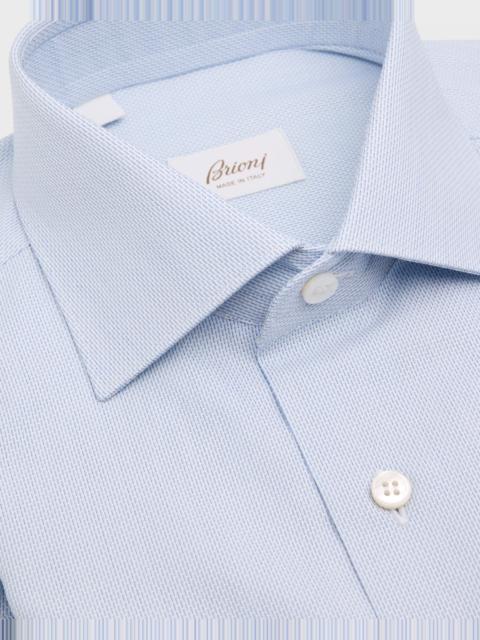 Brioni Men's Textured Cotton Dress Shirt