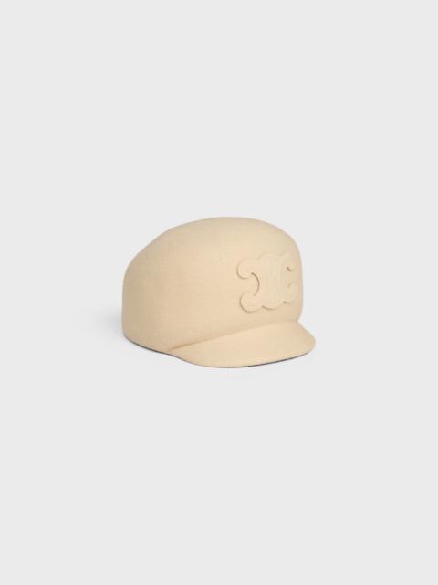 CELINE Triomphe cap in wool felt