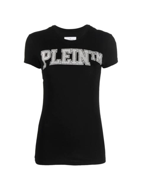 appliqué logo-print T-shirt