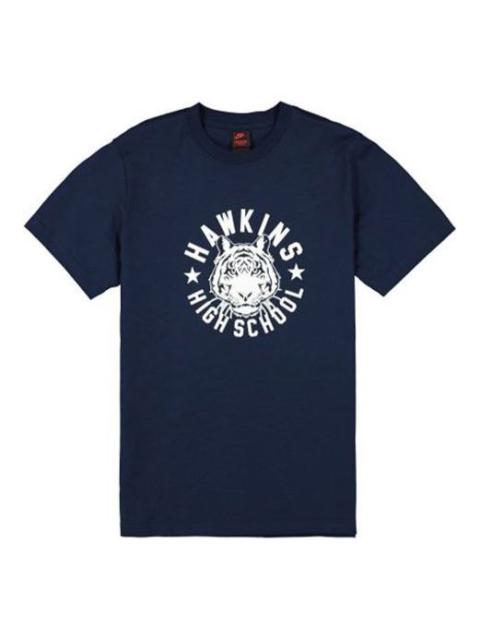 Nike Nike x Stranger Things Tee Crossover Short Sleeve US Edition Navy Blue CK2342-419