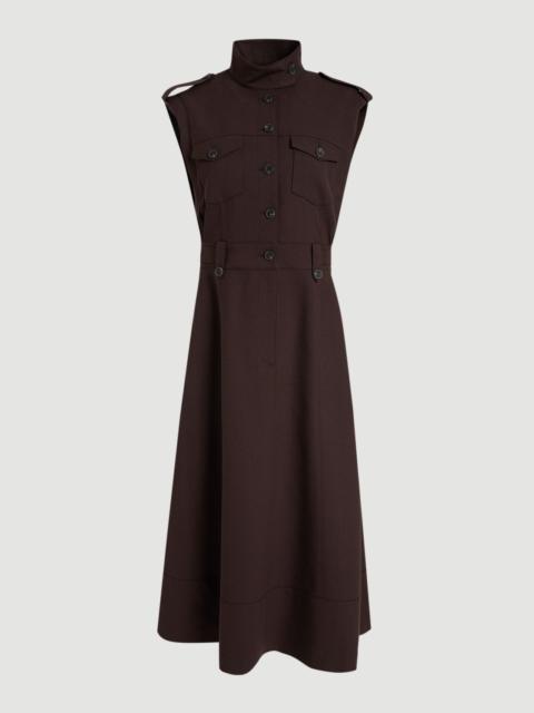 KAREN MILLEN Petite Herringbone Texture Utility Dress