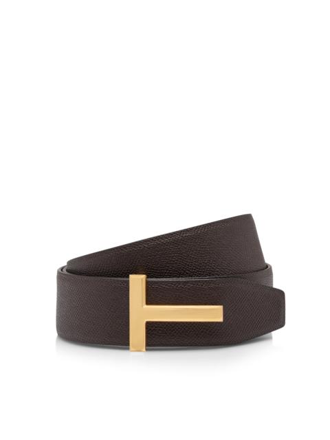 TOM FORD SMALL GRAIN LEATHER T ICON BELT