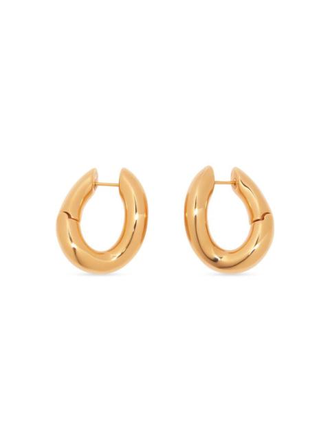 BALENCIAGA Women's Loop Earrings in Gold