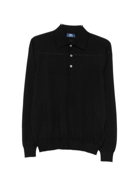 FEDELI Fedeli Long-sleeve Polo Sweater
