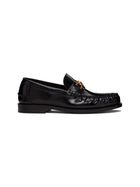 VERSACE Black Medusa '95 Leather Loafers