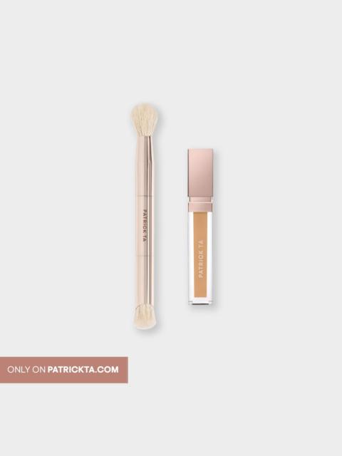 Patrick Ta Major Skin Brightening Concealer & Dual-Ended Brush Set