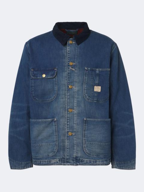 Polo Ralph Lauren Corduroy-trimmed denim jacket