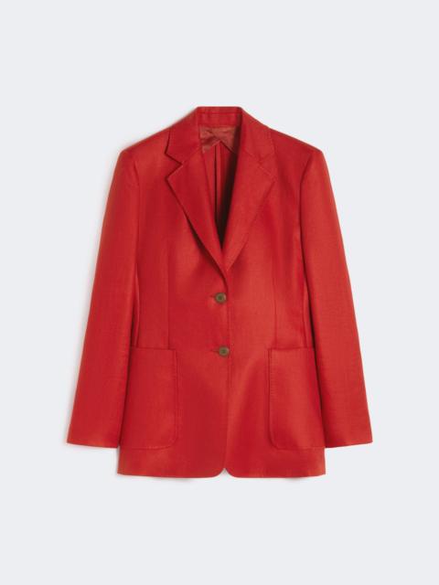 Max Mara Pure linen blazer - RED