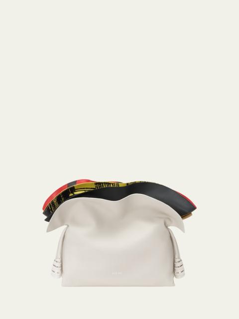 Loewe Millefeuille Flamenco Medium Leather Clutch