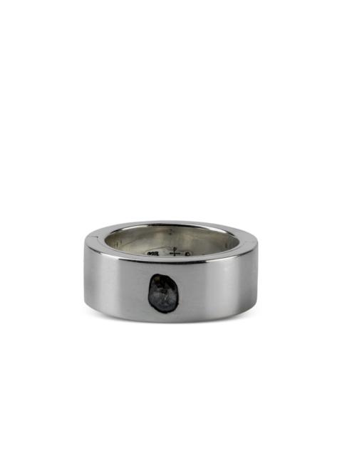 Parts of Four sterling silver Sistema diamond ring
