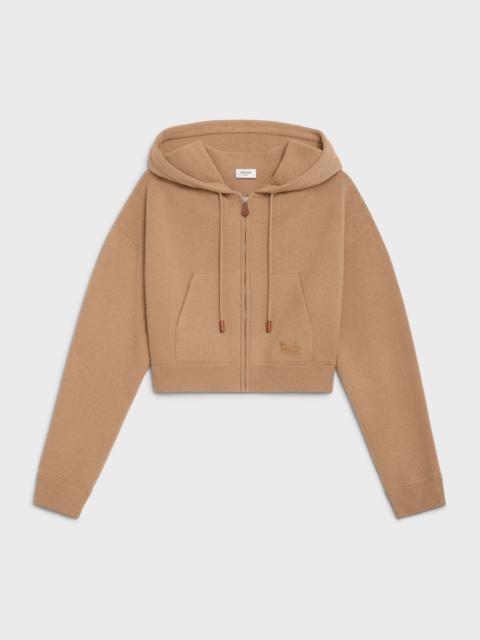 CELINE SWEATER WITH HOOD IN SULKY CASHMERE AND WOOL