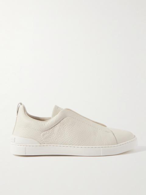 ZEGNA Triple Stitch™ Full-Grain Deerskin Slip-On Sneakers