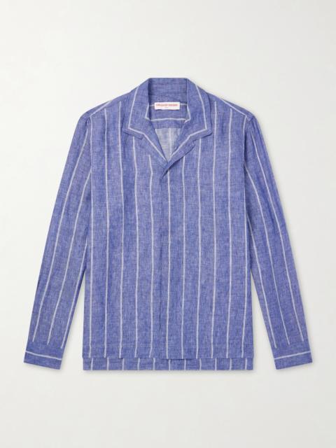 ORLEBAR BROWN Sylvan Striped Linen Shirt