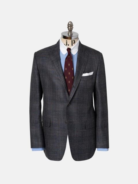 J. PRESS MADE-IN-USA WOOL/LINEN PLAID SPORT COAT