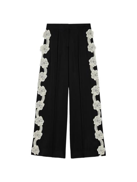 Jil Sander embroidered trousers