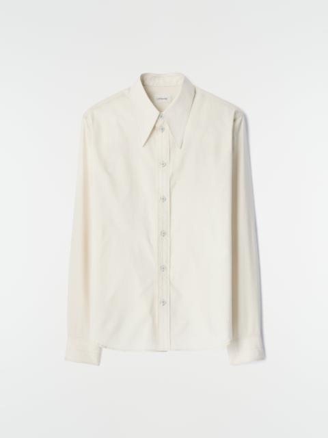 Lemaire POINTED COLLAR SHIRT IN WASHED COTTON SILK