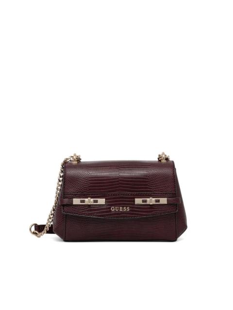 GUESS USA Melinda mini lizard-effect crossbody bag
