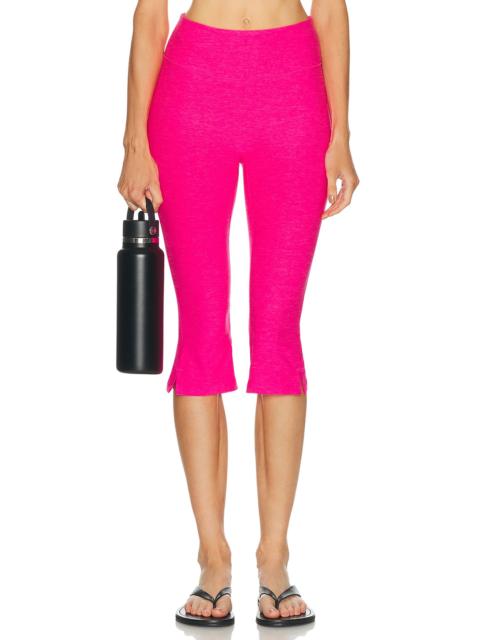 BEYOND YOGA Spacedye Midi Rise Slit Capri Legging