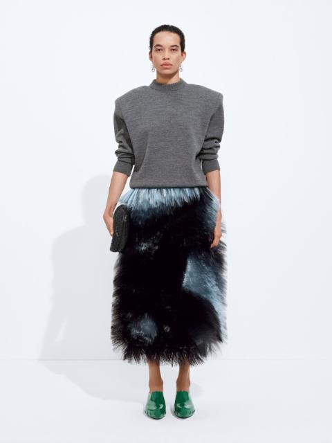 Bottega Veneta Fringed Embroidery Skirt
