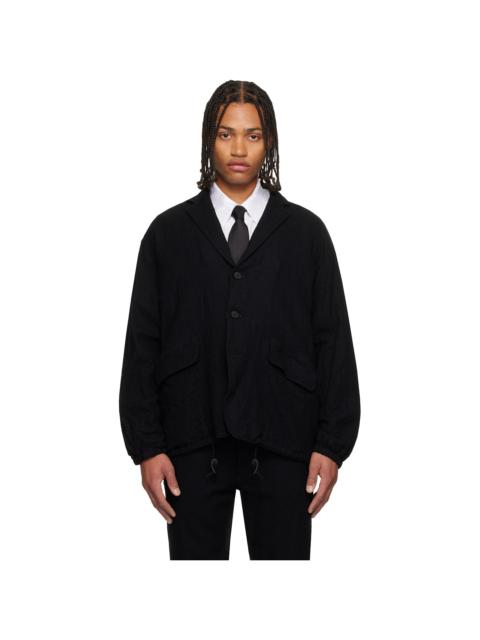 Comme des Garçons Homme Black Wool Serge Blazer