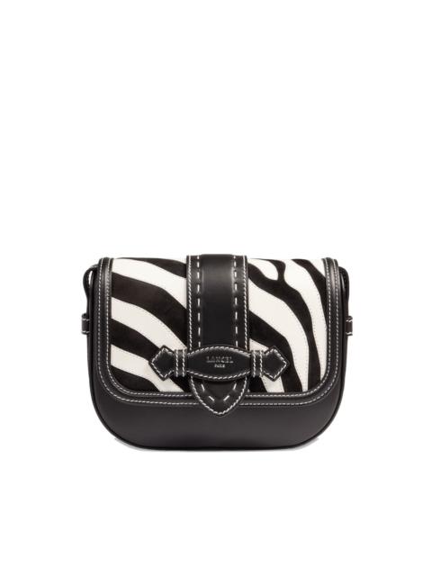 LANCEL Sienna zebra-print flap bag