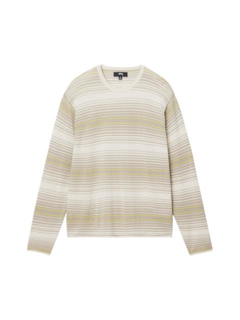 Stussy Horizontal Stripe Sweater 'Natural'