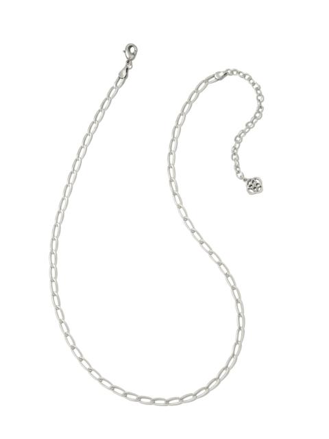 KENDRA SCOTT Merrick Chain Necklace in Vintage Silver