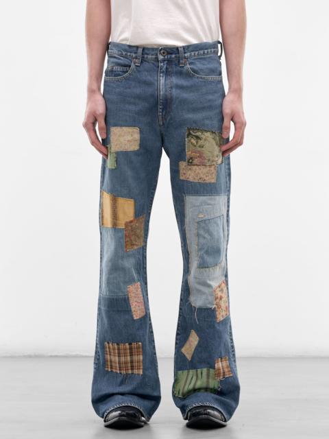 Kapital Denim Okabellbo Patchwork Flared Jeans
