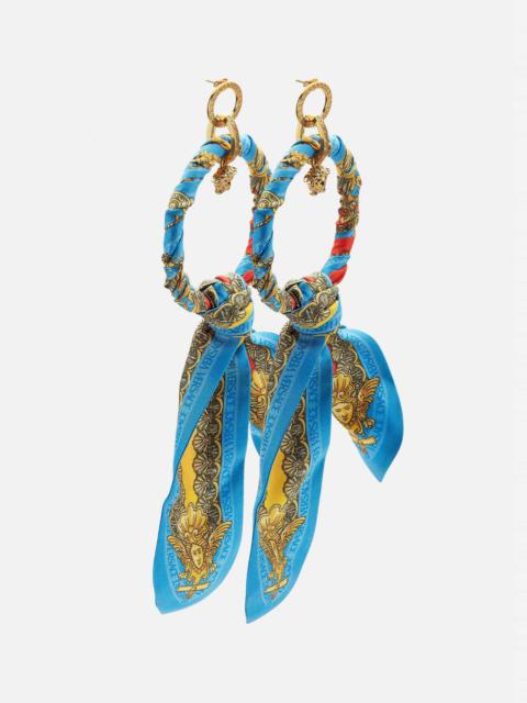 VERSACE Barocco Goddess Hoop Earrings