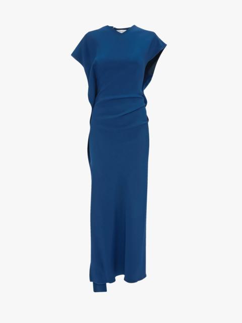 Victoria Beckham Victoria Midi Dress In Dark Ocean