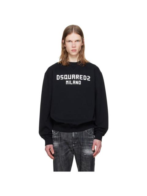 DSQUARED2 Black 'Dsquared2 Milano' Cool Fit Sweatshirt