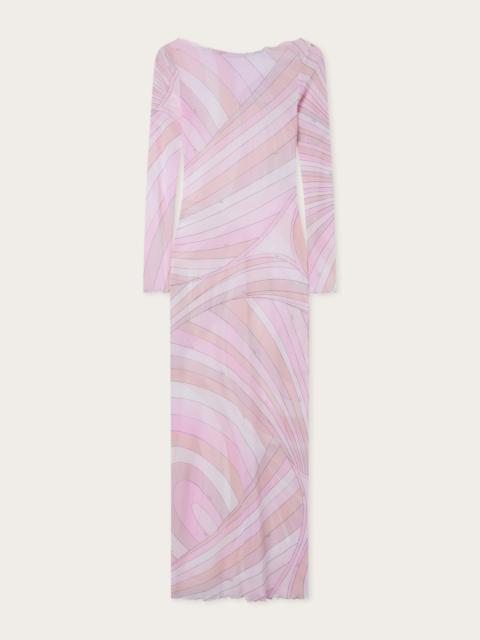 PUCCI IRIDE PRINT TULLE DRESS
