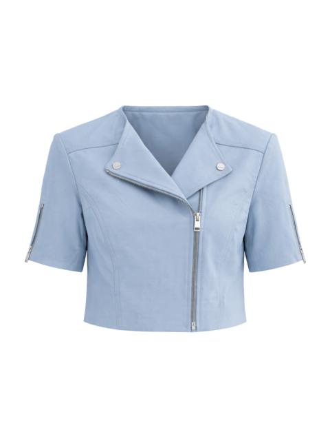 LAMARQUE Kirsi Crop Jacket - Cool Blue