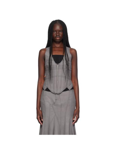 miaou Black & White Dolly Corset