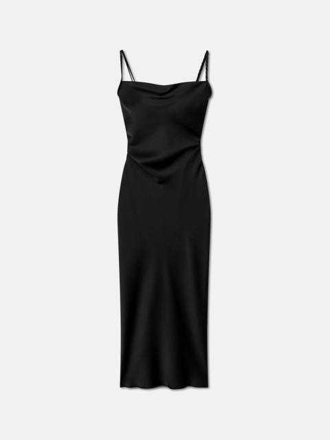 Nanushka FIORE - Slip-satin dress - Black