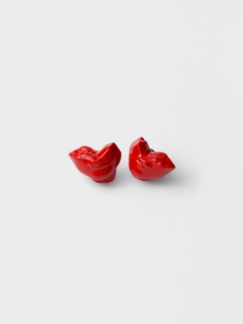 Prada Resin and metal cufflinks