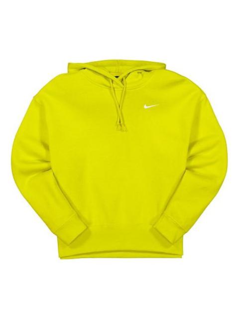 Nike (WMNS) Nike Sportswear Casual Sports hooded Long Sleeves Hoodie Yellow Green Lime CZ2590-344