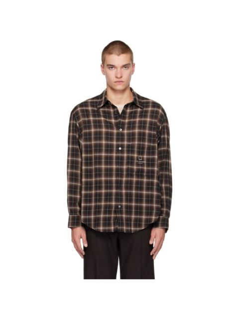 Wooyoungmi Brown Ombre Check Shirt