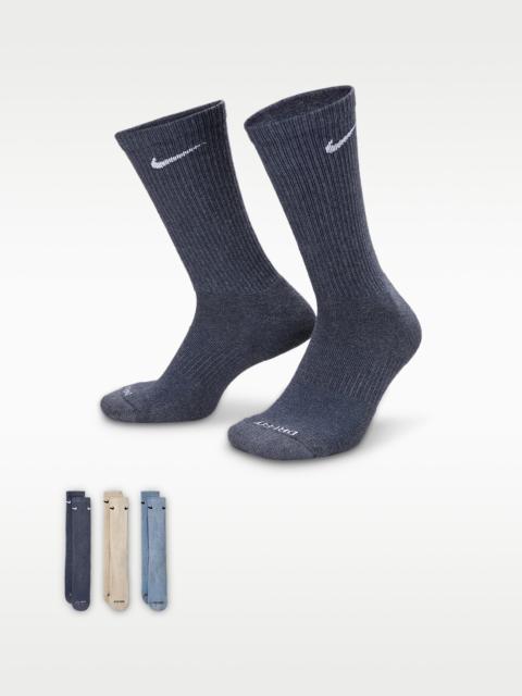 Nike Nike Everyday Plus Cushioned Training Crew Socks (3 Pairs)