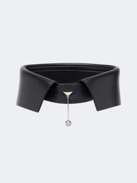 FENDI Embellished leather collar