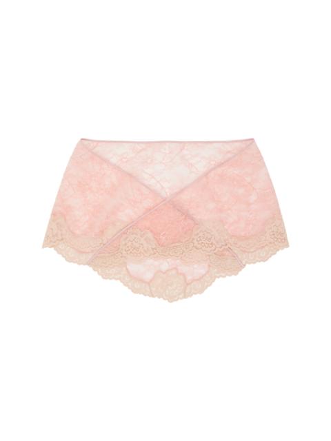 Valentino Pink Lace Head Scarf