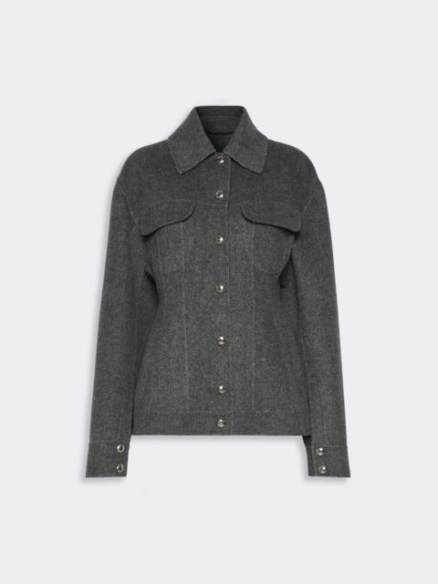 Sportmax CALCIO Pure wool jacket - BLACK