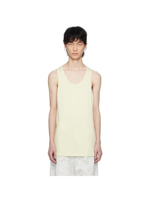 Lemaire Yellow Scoop Neck Tank Top