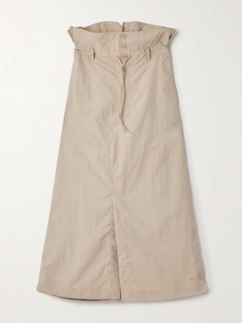 adidas Originals + Y-3 crinkled-shell midi skirt