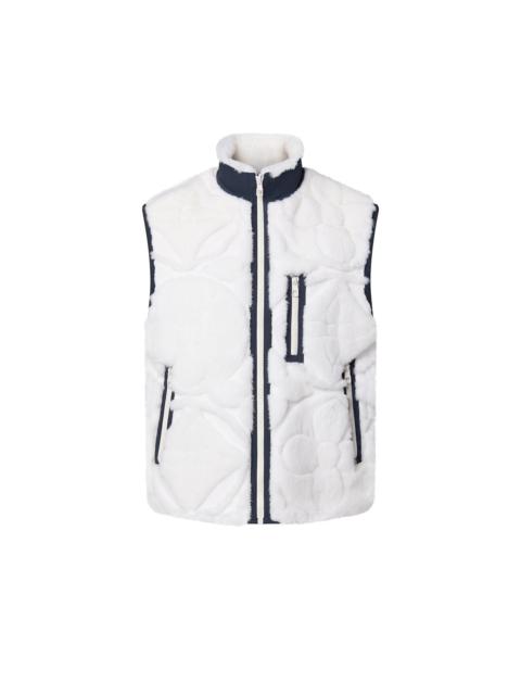 Louis Vuitton Monogram Flower Intarsia Fur Gilet