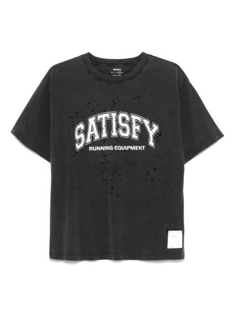 SATISFY logo-print T-shirt